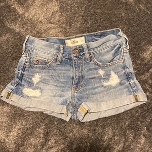Blue jean Hollister shorts
